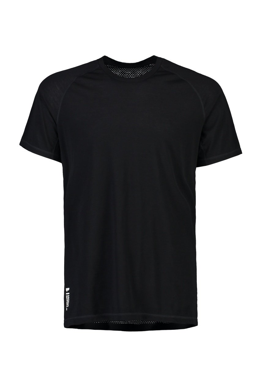 Mons Royale M's Temple Tech T-Shirt - Merino wool Black Shirt