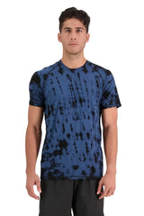 M's Temple Tech T-Shirt - Merino wool Shirt Mons Royale Ice Night Tie Dye S