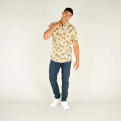 Sherpa - M's Tharu Stride Short Sleeve Shirt - Organic cotton & Modal - Weekendbee - sustainable sportswear