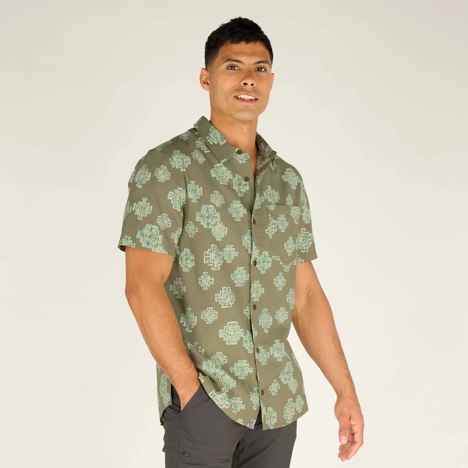 Sherpa - M's Tharu Stride Short Sleeve Shirt - Organic cotton & Modal - Weekendbee - sustainable sportswear