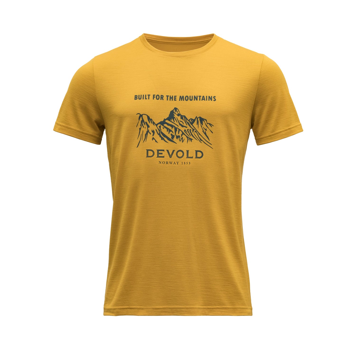 Devold M's Ulstein Tee - 100% Merino Wool Arrowwood Shirt