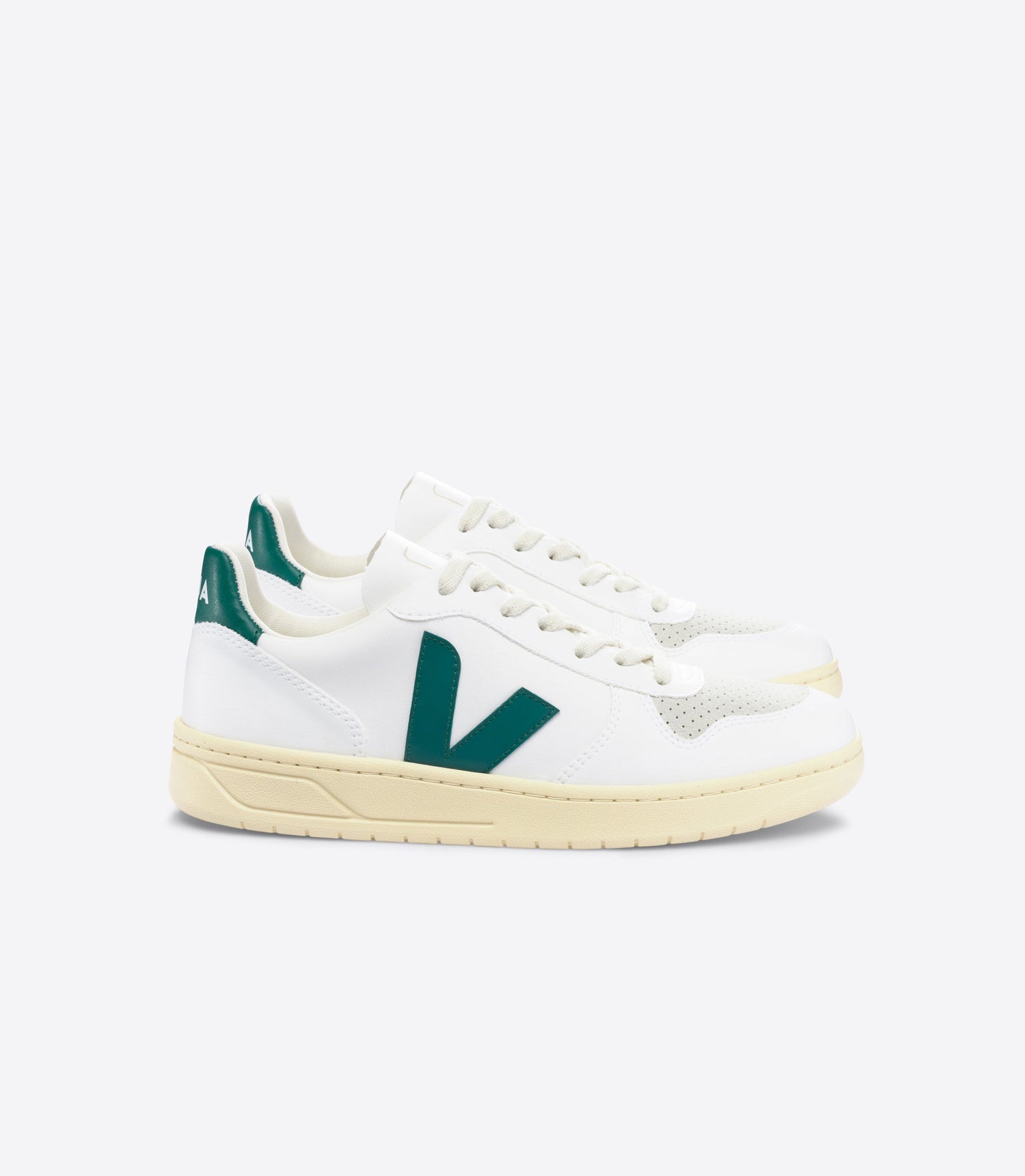 Veja M's V-10 CWL - Cotton Worked as Leather White Brittany 2 Shoes