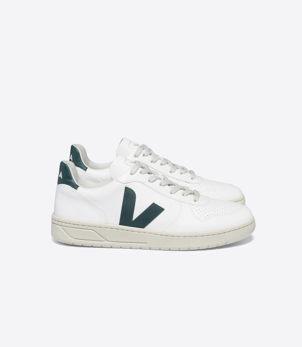 Veja M's V-10 CWL - Cotton Worked as Leather White Brittany 1 Shoes