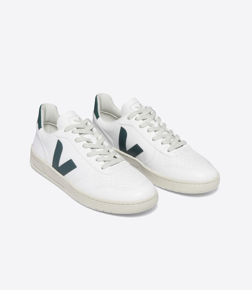 Veja M's V-10 CWL - Cotton Worked as Leather White Brittany 1 Shoes