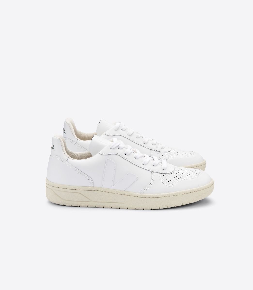 Veja M's V-10 Leather - Classical sneakers White Shoes