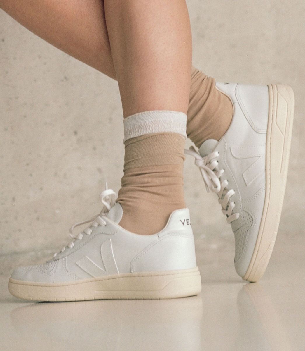 Veja M's V-10 Leather - Classical sneakers White Shoes