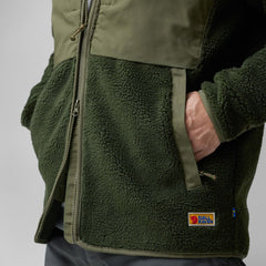 Fjällräven M's Vardag Pile Jacket - Recycled Polyester Chalk White-Indigo Blue Jacket