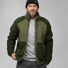 Fjällräven M's Vardag Pile Jacket - Recycled Polyester Chalk White-Indigo Blue Jacket