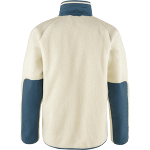 Fjällräven M's Vardag Pile Jacket - Recycled Polyester Chalk White-Indigo Blue