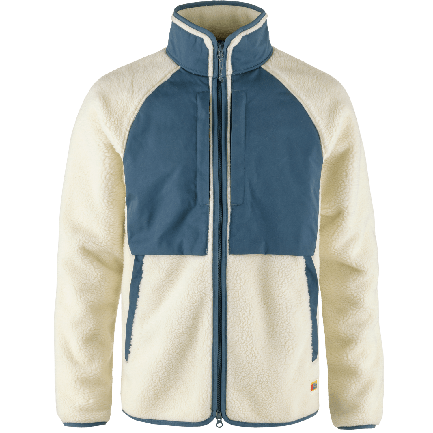 Fjällräven M's Vardag Pile Jacket - Recycled Polyester Chalk White-Indigo Blue Jacket