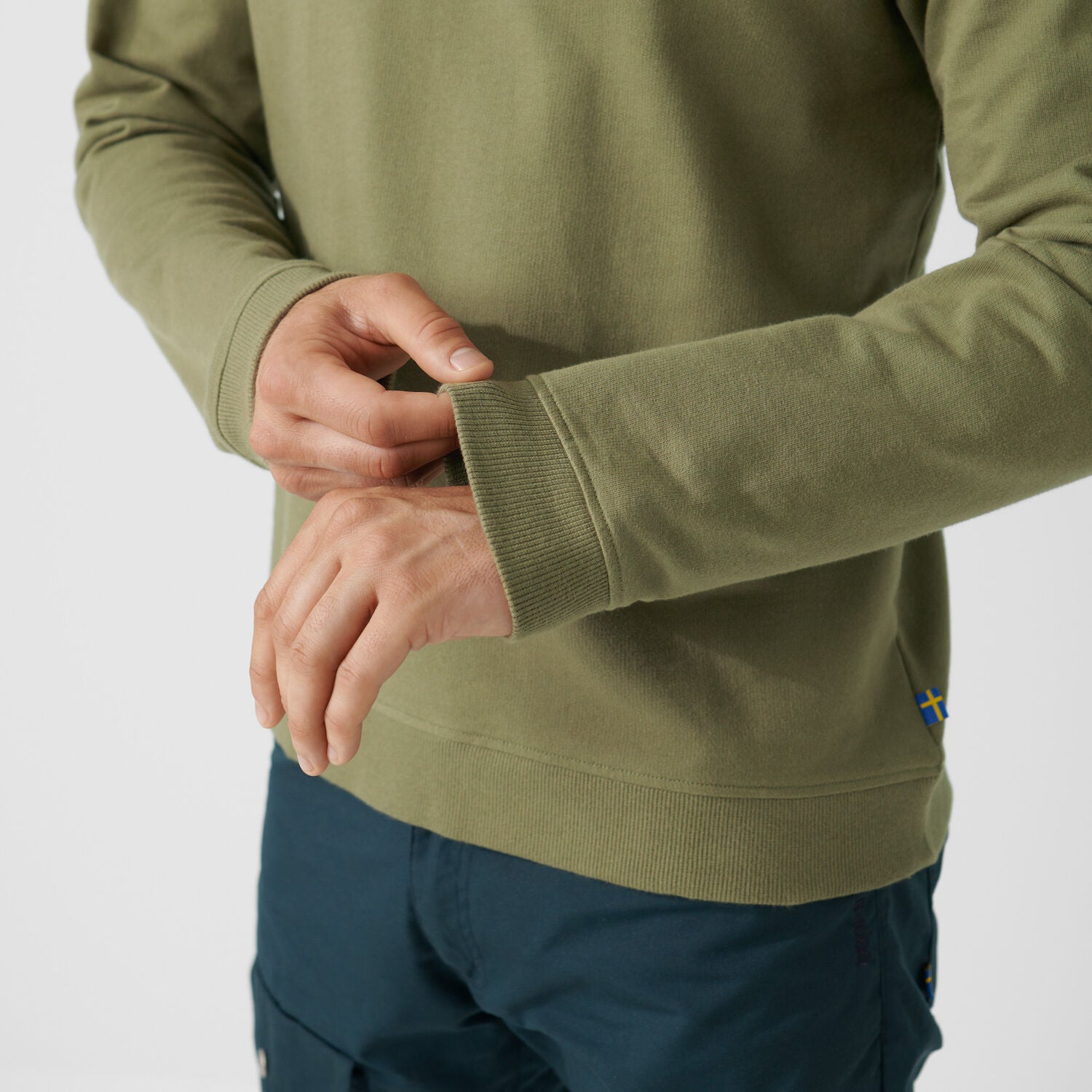 Fjällräven M's Vardag Sweatshirt - Organic Cotton Grey-Melange Shirt
