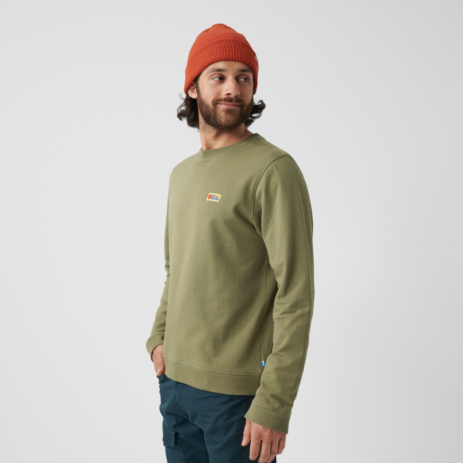 Fjällräven M's Vardag Sweatshirt - Organic Cotton Black Shirt