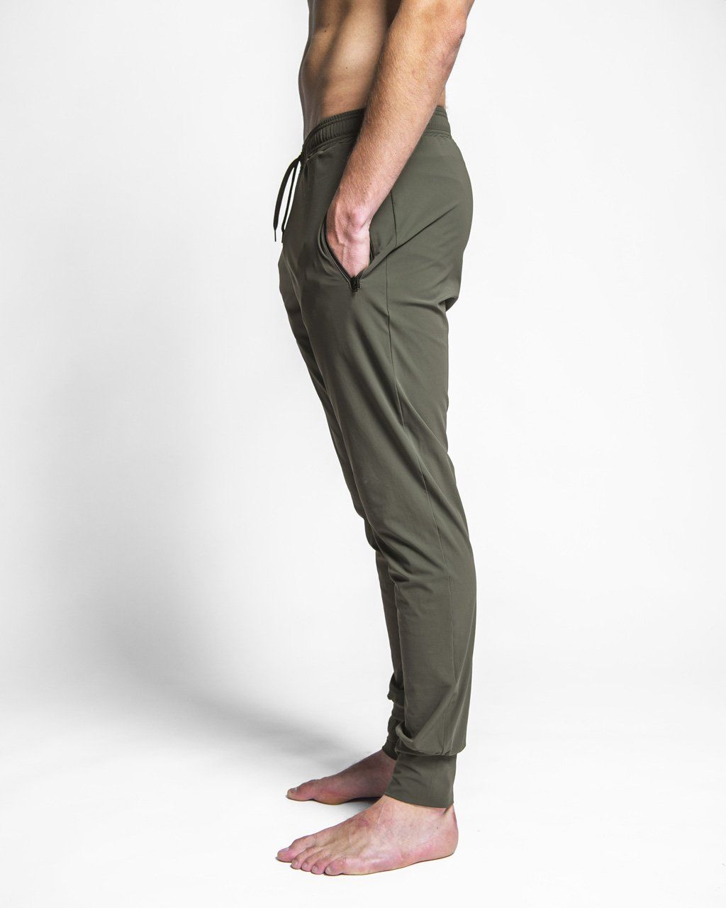 Népra M's Yed Jogger Sports Pants - Recycled Polyamide Army Pants