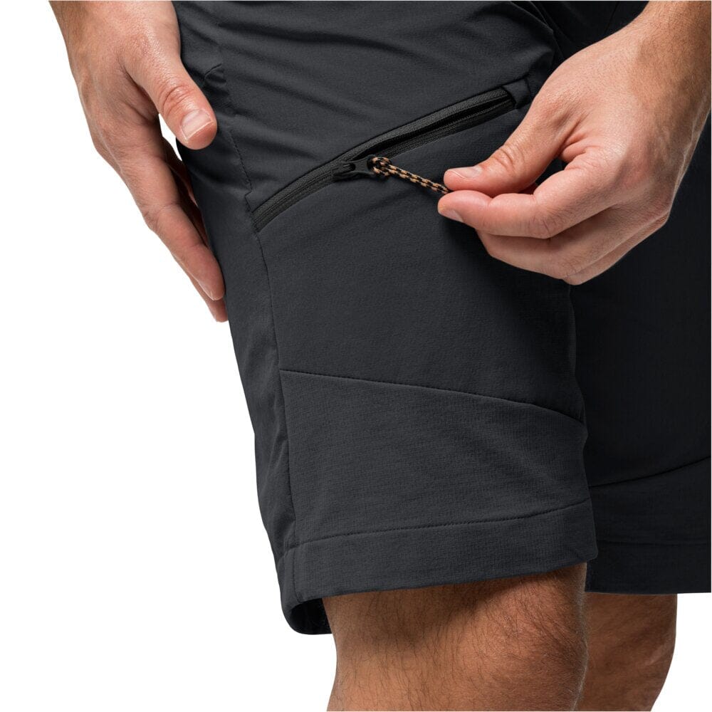 Jack Wolfskin M's Ziegspitz Shorts - Recycled Nylon Phantom Pants