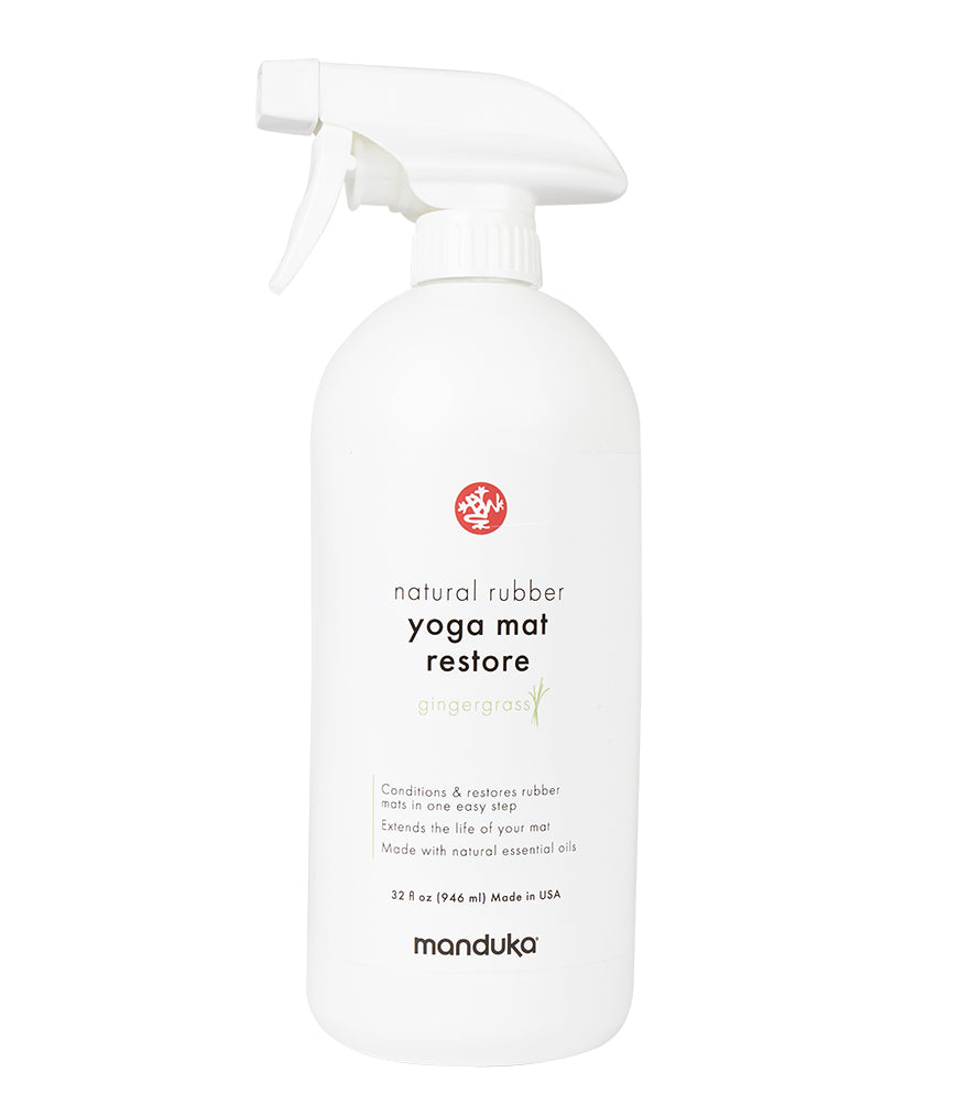 Manduka Natural Rubber Yoga Mat Restore - Biodegradable ingredients 32 OZ (946 ml) Yoga equipment