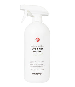Manduka Natural Rubber Yoga Mat Restore - Biodegradable ingredients 32 OZ (946 ml)