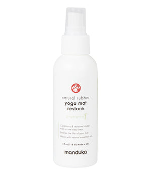 Manduka Natural Rubber Yoga Mat Restore - Biodegradable ingredients 4 OZ (118 ml)