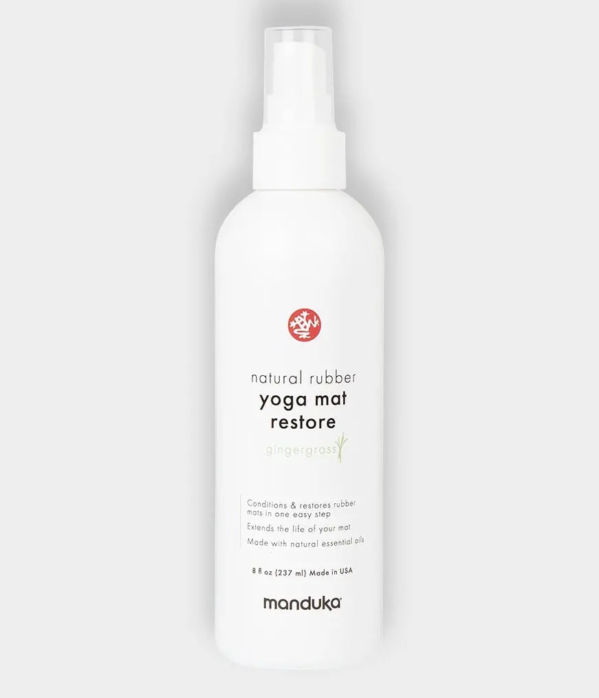 Manduka Natural Rubber Yoga Mat Restore - Biodegradable ingredients 8 OZ (227 ml) Yoga equipment
