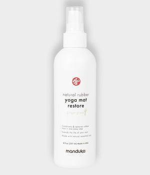 Manduka Natural Rubber Yoga Mat Restore - Biodegradable ingredients 8 OZ (227 ml)