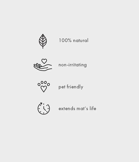 Manduka Natural Rubber Yoga Mat Restore - Biodegradable ingredients 8 OZ (227 ml) Yoga equipment