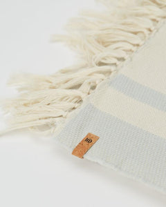 Tentree Organic Cotton Breeze Stripe Woven Towel - Made From Organic Cotton Pearl Blue/Elm White Towel