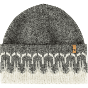 Fjällräven Övik Path Knit Beanie - 100% Wool Chalk White-Grey OneSize