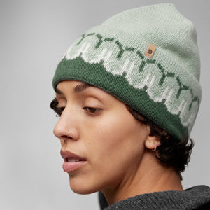 Fjällräven Övik Path Knit Beanie - 100% Wool Chalk White-Grey OneSize