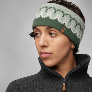 Fjällräven Övik Path Knit Headband - 100% Wool Deep Patina-Misty Green OneSize