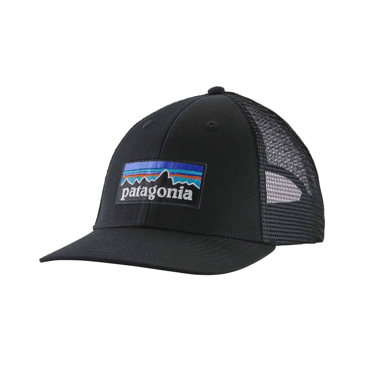Patagonia P-6 LoPro Trucker Cap - Organic Cotton Black Headwear