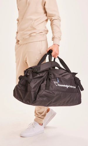 KnowledgeCotton Apparel Packable Duffel Backpack 50L - Recycled PET Black Jet