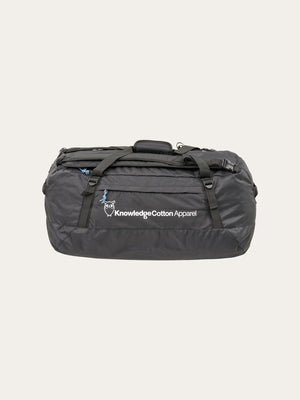 KnowledgeCotton Apparel Packable Duffel Backpack 50L - Recycled PET Black Jet