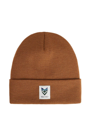 VAI-KØ Pallas Beanie - 100% Merino Wool Amber Brown