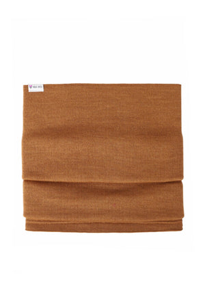 VAI-KØ Pallas Neck Gaiter - 100% Merino Wool Amber Brown