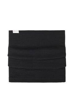 VAI-KØ Pallas Neck Gaiter - 100% Merino Wool Black Scarf