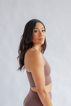 Girlfriend Collective Paloma Classic Sports Bra - Made from recycled plastic bottles Storm Underwear