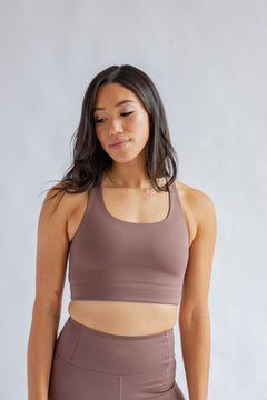 Girlfriend Collective Paloma Classic Sports Bra - Made from recycled plastic bottles Storm Underwear