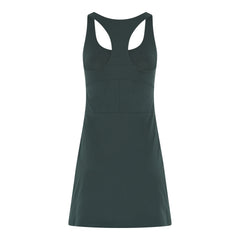 Girlfriend Collective Paloma Dress - Made from Recycled Plastic Bottles Moss Dress