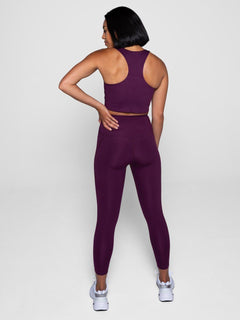 Girlfriend Collective Paloma Classic Sports Bra - Made from recycled plastic bottles Plum Underwear