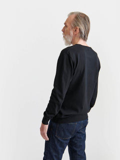 Pure Waste Plain Knit - Unisex - Recycled Cotton & Recycled Polyester Black Shirt