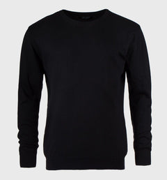 Pure Waste Plain Knit - Unisex - Recycled Cotton & Recycled Polyester Black Shirt