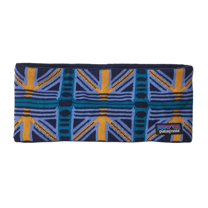 Powder Town Headband - Recycled Nylon Headwear Patagonia Snow Beam: Pale Periwinkle