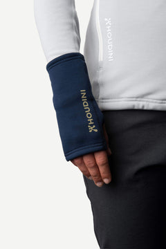 Houdini Power Wrist Gaiters - Bluesign® certified PET-fleece Blue Illusion Gloves