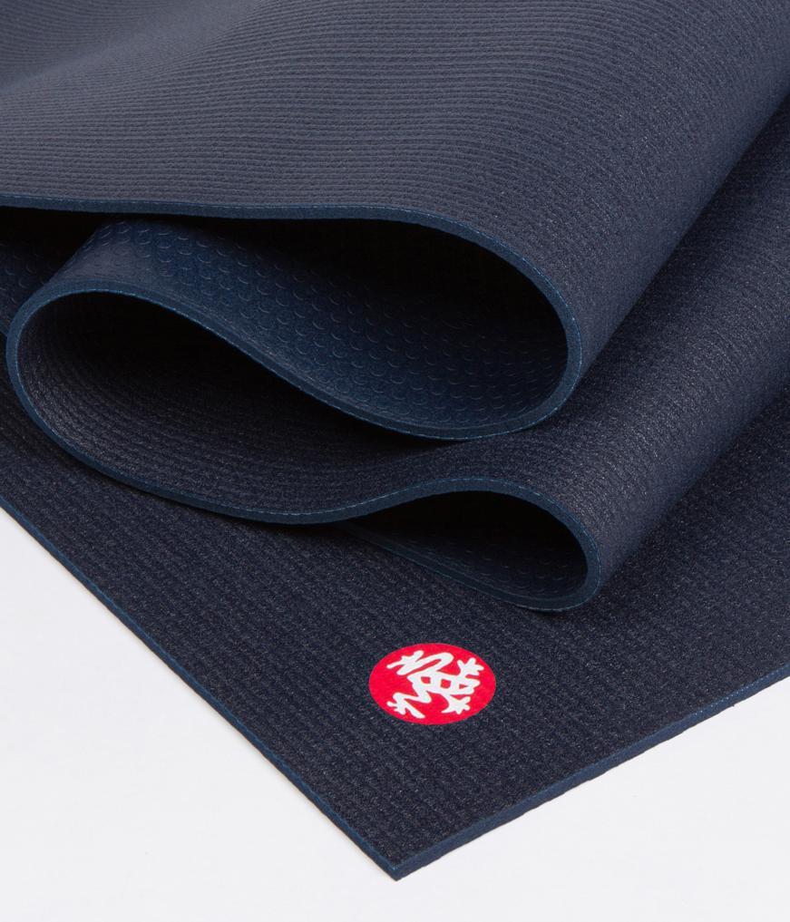 Manduka PROlite Yoga Mat 4.7 mm - OEKO-TEX Certified PVC Midnight Standard Yoga equipment