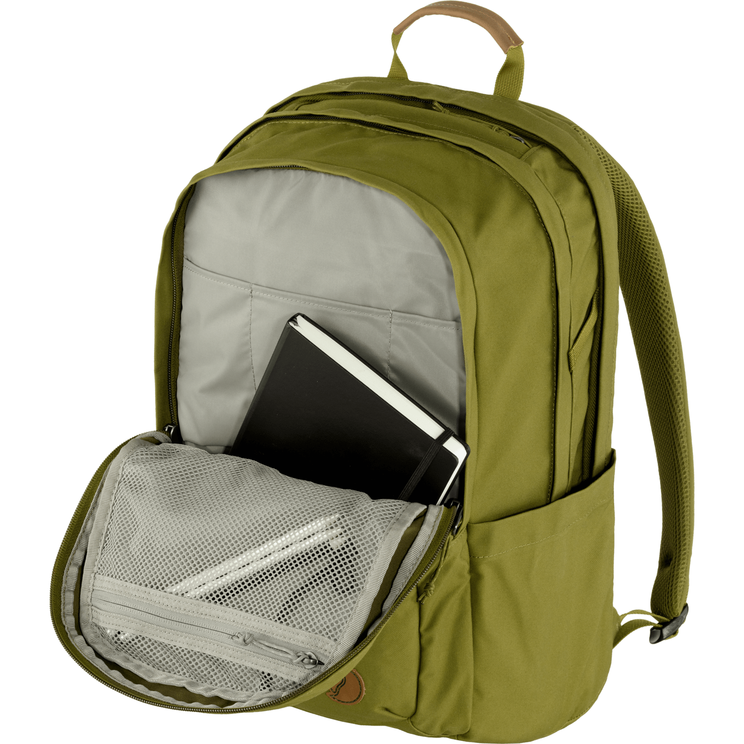 Fjällräven Räven 28l backpack - Recycled Polyester & Organic Cotton Khaki Dust Bags