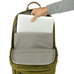 Fjällräven Räven 28l backpack - Recycled Polyester & Organic Cotton Khaki Dust Bags