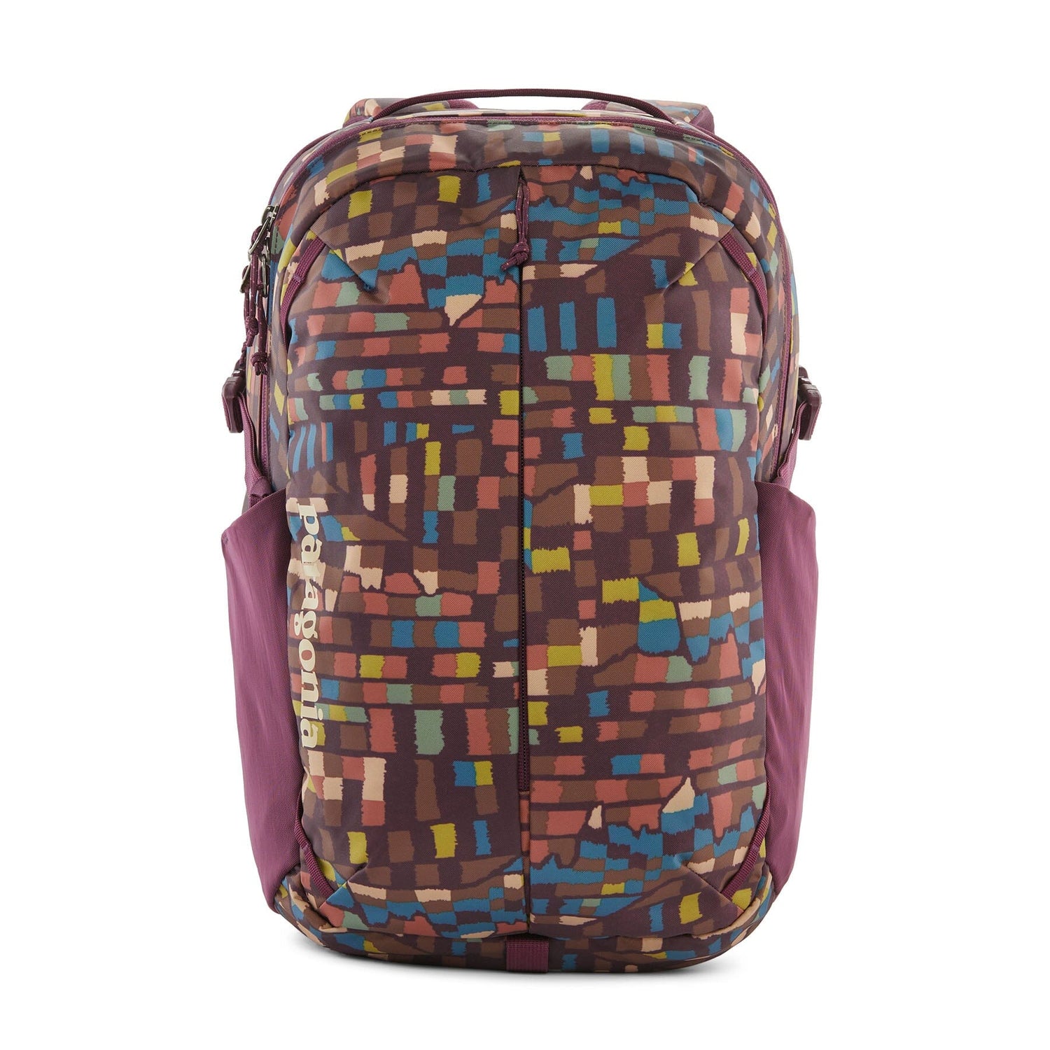 Patagonia Refugio Day Pack 26L - Recycled Polyester Fitz Roy Patchwork: Night Plum Bags