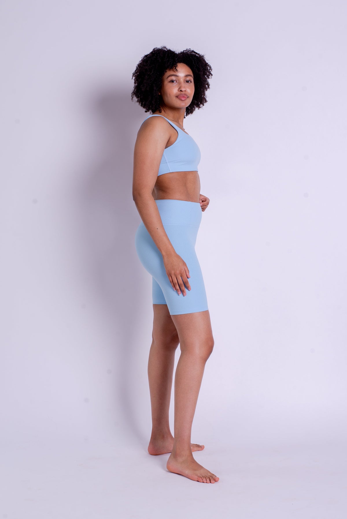 RIB Bike Shorts - Made from recycled plastic bottles Pants Girlfriend Collective