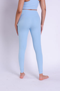 Girlfriend Collective RIB High-Rise Leggings - Made from recycled bottles Bluebell Pants