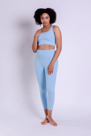 Girlfriend Collective RIB Paloma Bra - Made from Recycled Plastic Bottles Bluebell 3XL