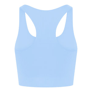 Girlfriend Collective RIB Paloma Bra - Made from Recycled Plastic Bottles Bluebell 3XL